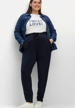 Joggpants mit Schlupfbund, aus Interlock-Qualität<sheego Outlet