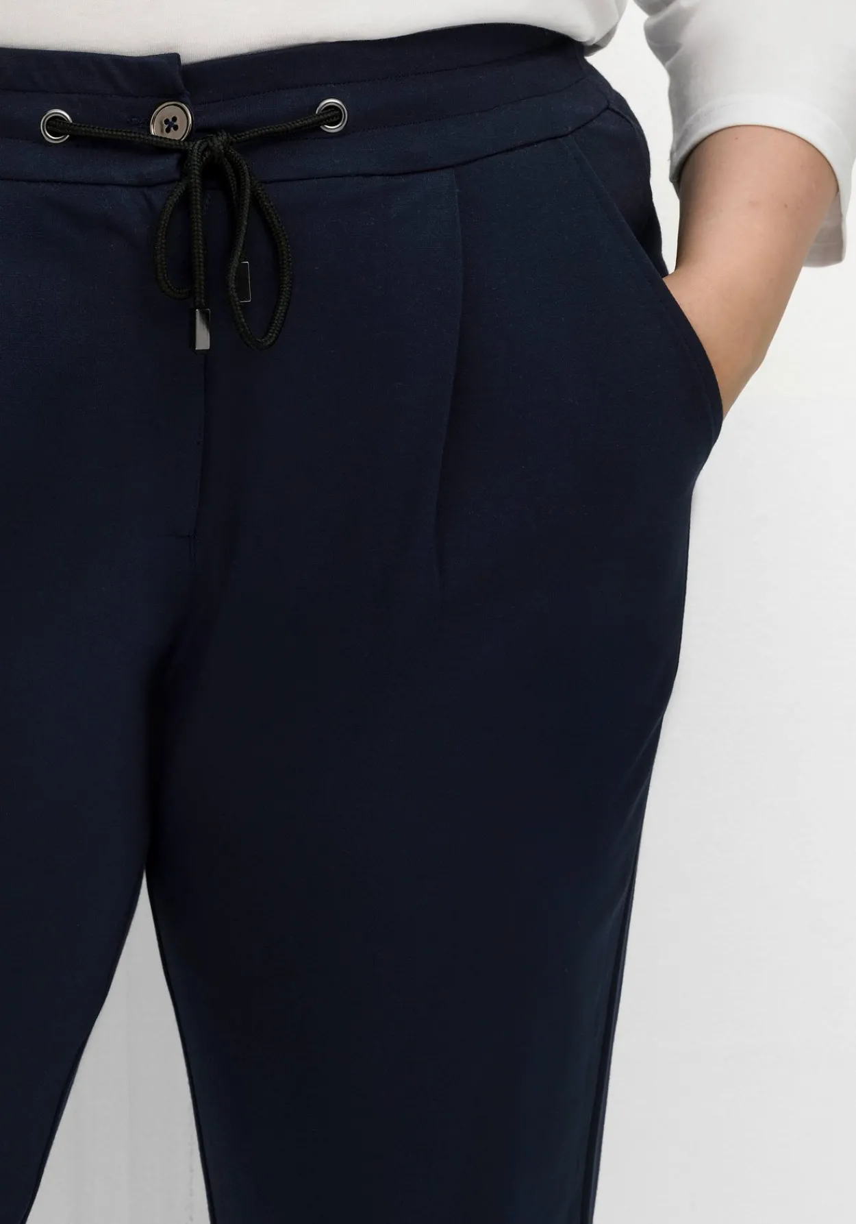 Joggpants mit Schlupfbund, aus Interlock-Qualität<sheego Outlet