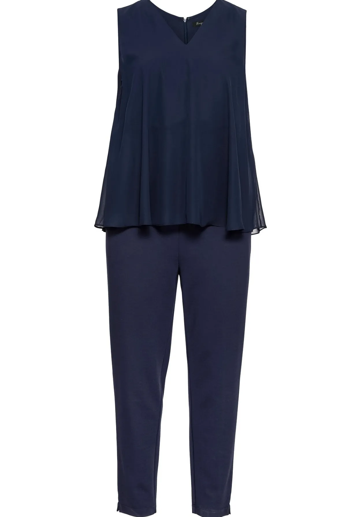 Jumpsuit im Lagenlook mit Chiffon-Oberteil<sheego New