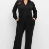 Jumpsuit mit Bindegürtel und Reißverschluss vorn<sheego by Joe Browns Discount