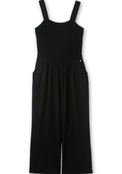 Jumpsuit mit Smok-Oberteil und weitem Bein<sheego Best