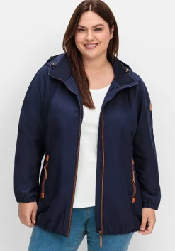 Kapuzenjacke aus Microfaser, mit Kontrastdetails<sheego Best