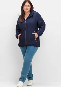 Kapuzenjacke aus Microfaser, mit Kontrastdetails<sheego Best