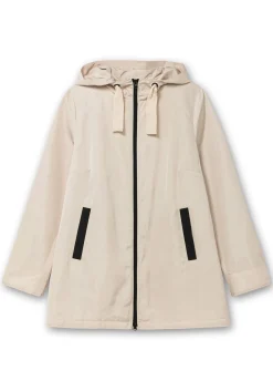Kapuzenjacke in leichter Qualität, mit Kontrastdetails<sheego Sale