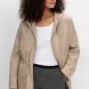 Kapuzenjacke mit Reißverschluss und Tunnelzug<sheego Sale