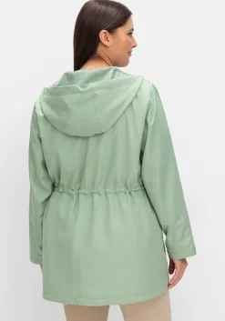 Kapuzenjacke mit Reißverschluss und Tunnelzug<sheego Outlet