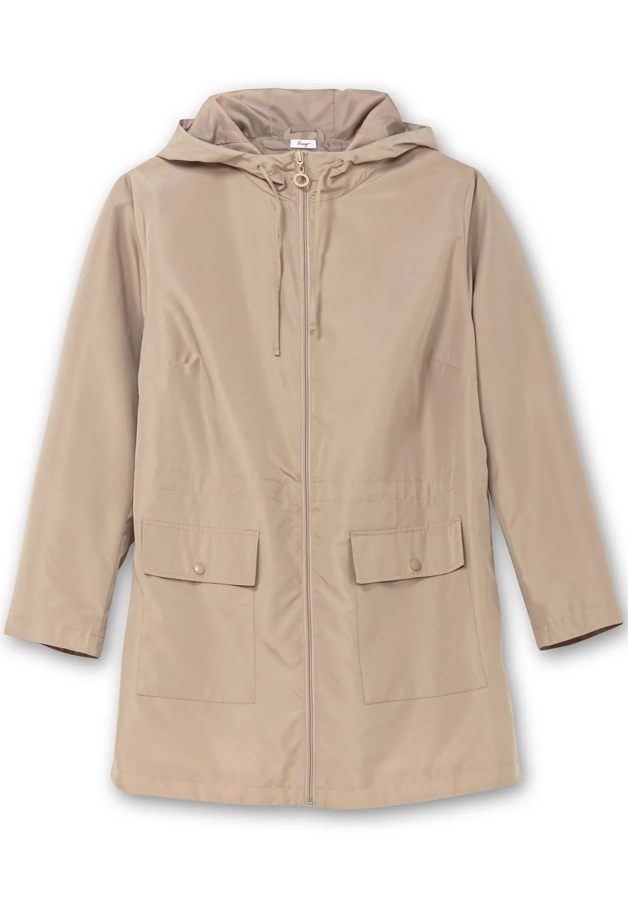 Kapuzenjacke mit Reißverschluss und Tunnelzug<sheego Sale