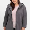 Kapuzenjacke mit Stehkragen und Reißverschluss<sheego Sale