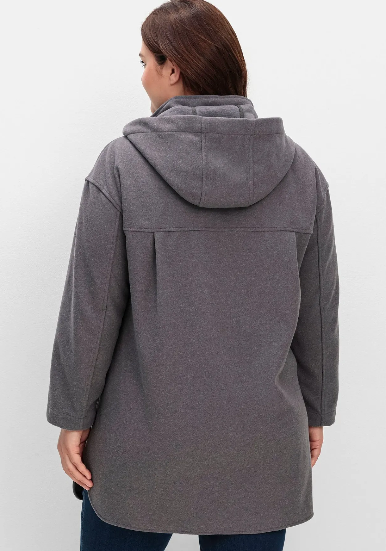 Kapuzenjacke mit Stehkragen und Reißverschluss<sheego Sale