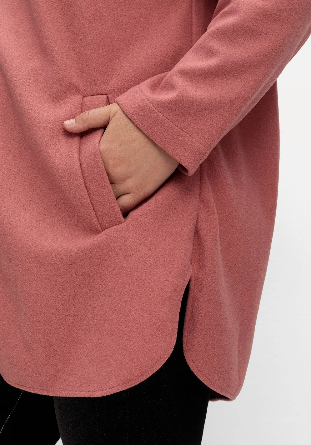 Kapuzenjacke mit Stehkragen und Reißverschluss<sheego Sale