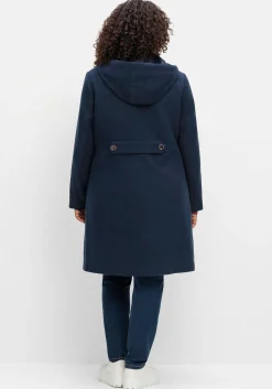 Kapuzenmantel in leichter A-Linie, mit hoher Taille<sheego Online