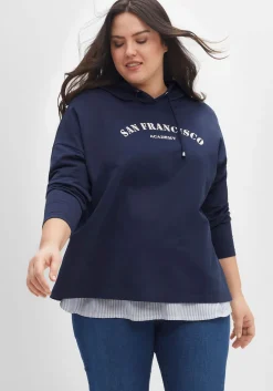 Kapuzensweatshirt mit Frontdruck, in A-Linie<sheego Best