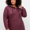 Kapuzensweatshirt mit Knopfleiste und Kängurutaschen<sheego by Joe Browns Fashion