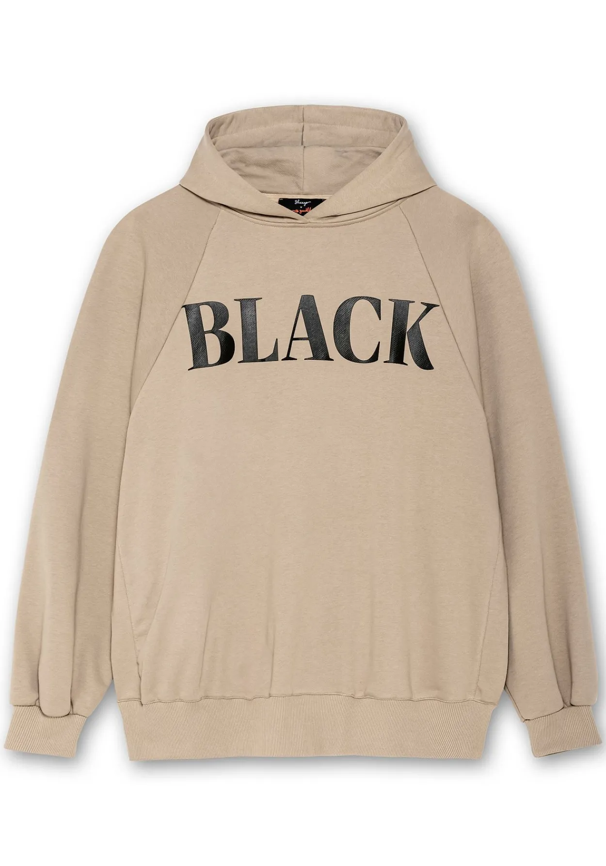 Kapuzensweatshirt mit Wordingprint vorn und hinten<sheego loves miss goodlife Online