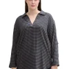 Karierte Flanell-Tunika mit Hemdkragen<TOM TAILOR Plus Discount