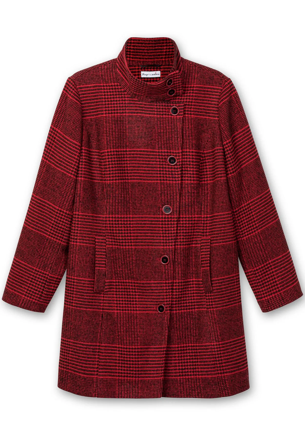Karierte Jacke in Wolloptik und leichter A-Linie<sheego by Joe Browns New