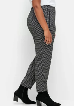 Karierte Joggpants mit Zippertaschen<sheego New