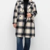 Karierter Kurzmantel mit Wolle<sheego by Joe Browns Outlet