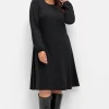 Kleid aus Interlock, mit ausgestelltem Rock<sheego Outlet