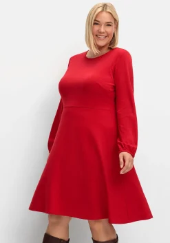 Kleid aus Interlock, mit ausgestelltem Rock<sheego New