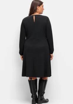 Kleid aus Interlock, mit ausgestelltem Rock<sheego Outlet