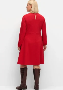 Kleid aus Interlock, mit ausgestelltem Rock<sheego New