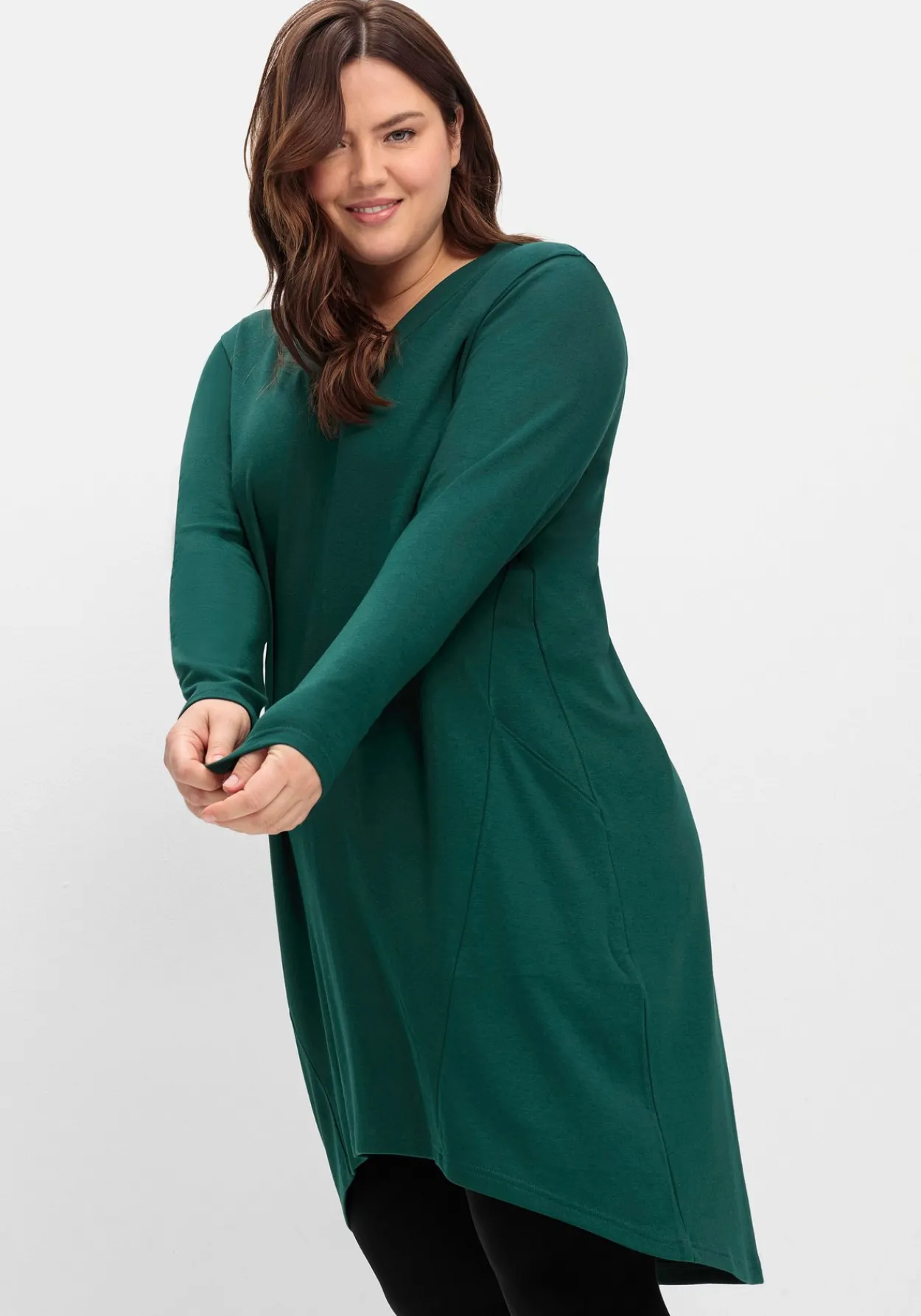 Kleid aus Interlock, mit verlängerter Rückenpartie<sheego Discount