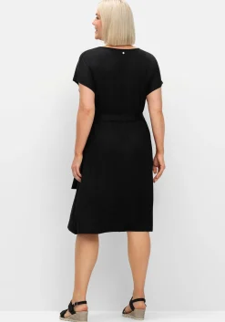 Kleid in Wickeloptik, mit Taillen-Bindeband<sheego New