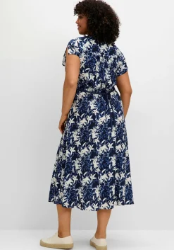 Kleid in Wickeloptik, mit Alloverdruck<sheego Clearance