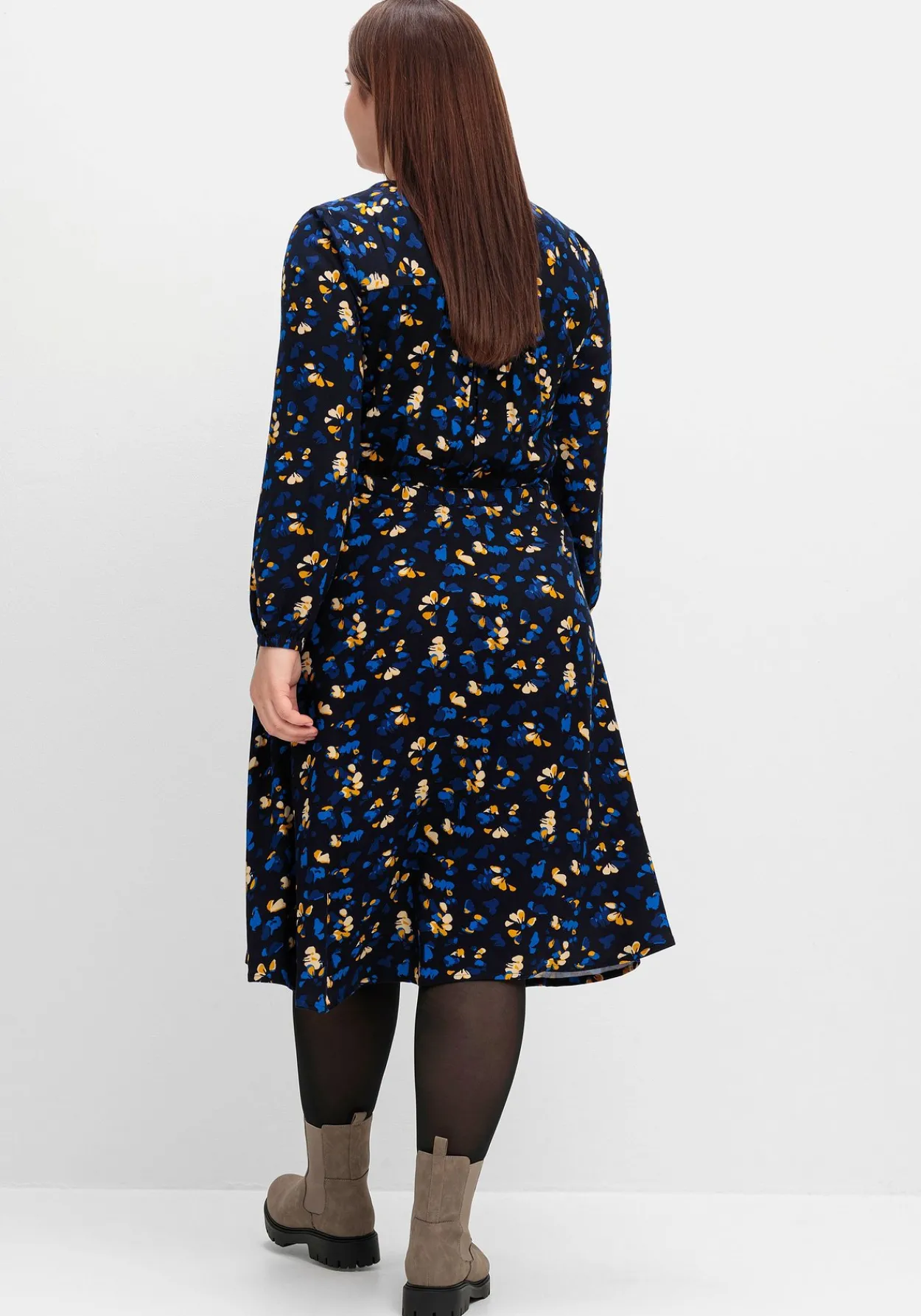 Kleid mit Blumendruck, aus Viskose-Twill<sheego Discount