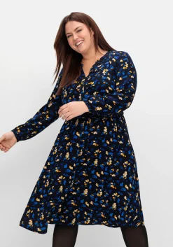 Kleid mit Blumendruck, aus Viskose-Twill<sheego Discount