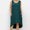 Kleid mit Taschen, im Vokuhilaschnitt<sheego Sale