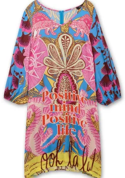 Knielanges Kleid im Mustermix, mit Ballonärmeln<sheego loves miss goodlife New