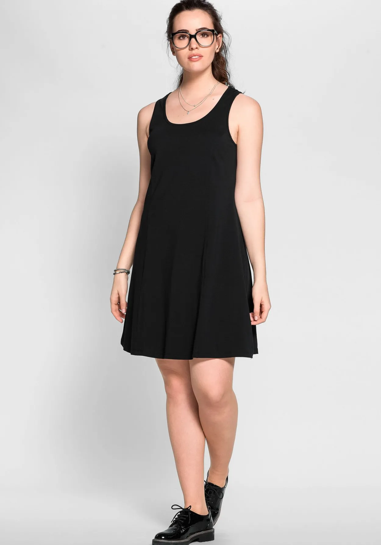 Knielanges, ärmelloses Kleid in A-Linie<sheego Sale