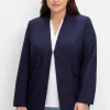 Kragenloser Blazer mit Hakenverschluss<sheego Discount