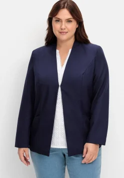 Kragenloser Blazer mit Hakenverschluss<sheego Discount