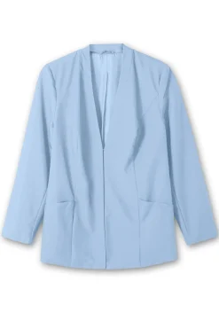Kragenloser Blazer mit Hakenverschluss<sheego Outlet