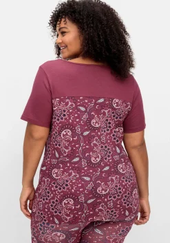 Kurzarmshirt aus Single-Jersey, mit Paisleymuster<sheego by Joe Browns Online