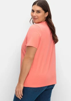 Kurzarmshirt in Layeroptik mit Ziernieten<sheego New