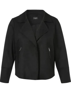 Kurze Bikerjacke in offener Form, mit Reverskragen<VIA APPIA DUE Fashion