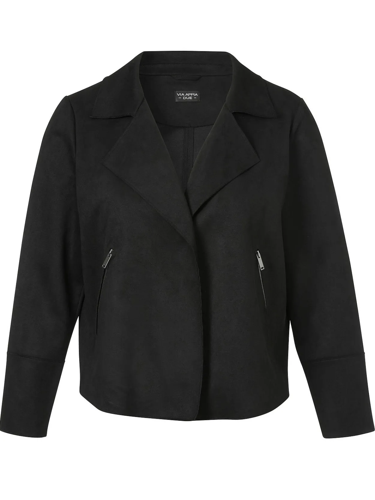 Kurze Bikerjacke in offener Form, mit Reverskragen<VIA APPIA DUE Fashion