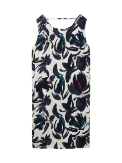 Kurzes ärmelloses Kleid mit Blumenprint<TOM TAILOR Plus Hot