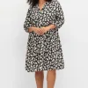 Kurzes Stufenkleid mit Blüten-Alloverdruck<sheego Outlet
