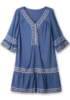 Kurzes Tunikakleid mit Zierband-Details<sheego Hot