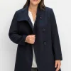 Kurzmantel mit asymmetrischem Kragen<sheego Clearance
