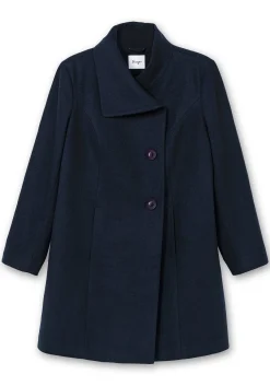 Kurzmantel mit asymmetrischem Kragen<sheego Clearance