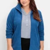 Kuschelige Fleecejacke mit Reißverschluss<sheego Outlet