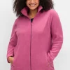 Kuschelige Fleecejacke mit Reißverschluss<sheego Fashion