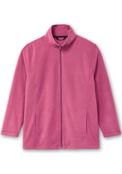 Kuschelige Fleecejacke mit Reißverschluss<sheego Fashion