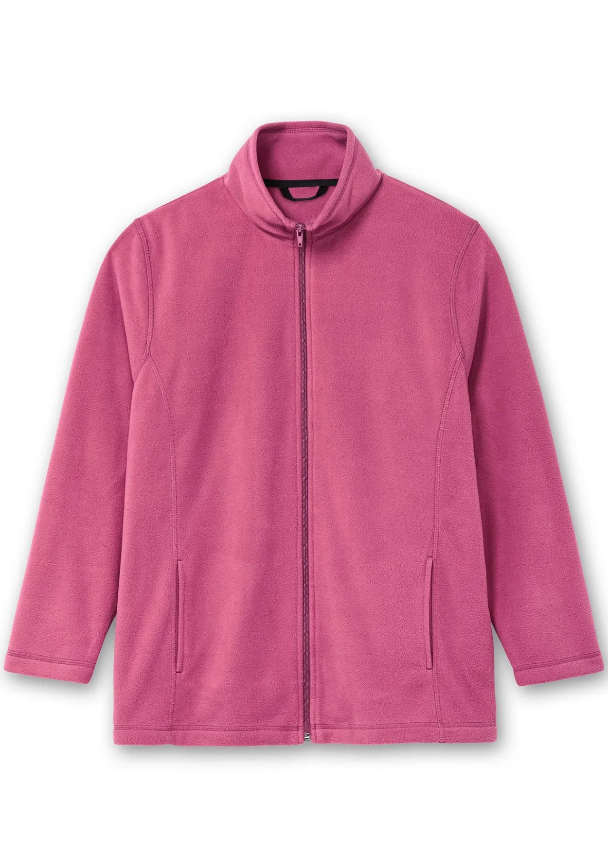 Kuschelige Fleecejacke mit Reißverschluss<sheego Fashion
